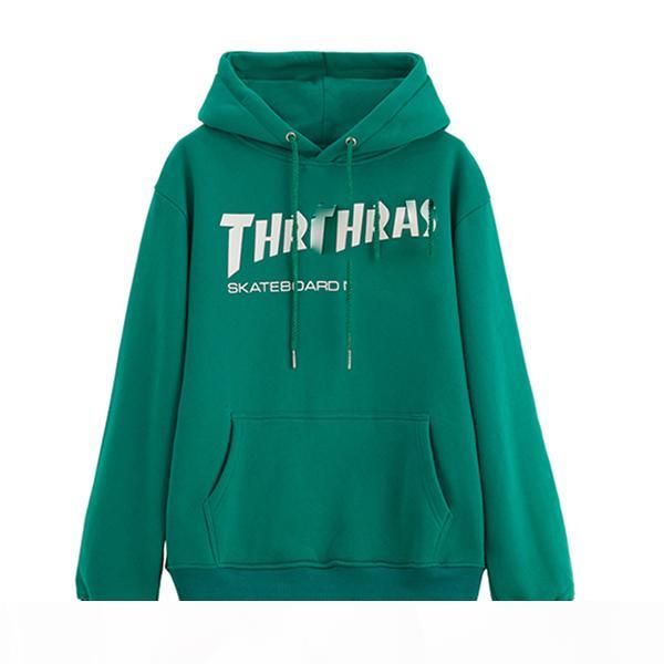 

brand thrthr mens sweater fashion men women sweater pullover long sleeve letter printed couple hooded sweaters size m-xxl, Black