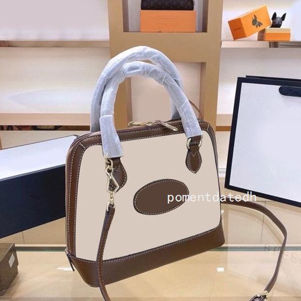 

new bag tote boston 2020 shoulder for women designer brown canvas leather zipper crossbody bags n3sv+ qynf