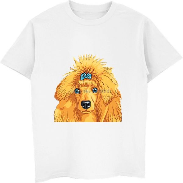 

лето горячее надувательство пудель головы собаки напечатанных мужская с коротким рукавом мужской повседневный хип-хоп тис топы мужской спорт