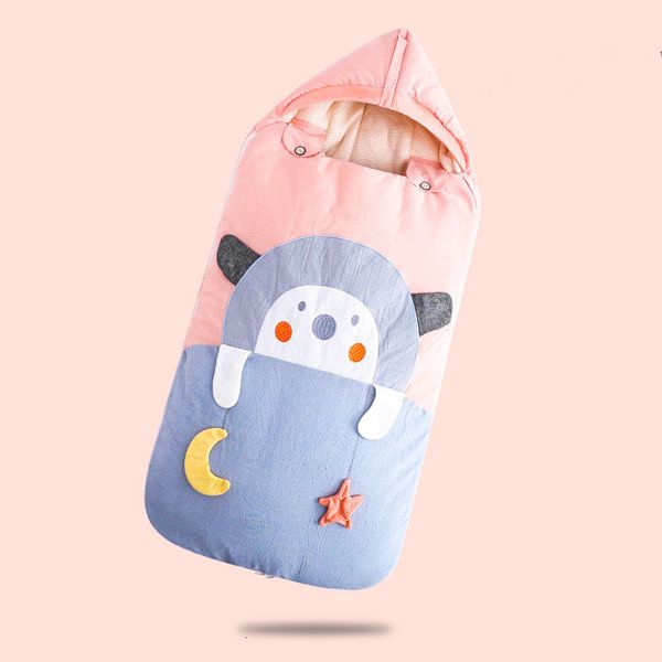 

2021 new baby sleeping bag stroller winter thick cartoon sleepsacks infant wheelchair envelopes for newborns 77h4