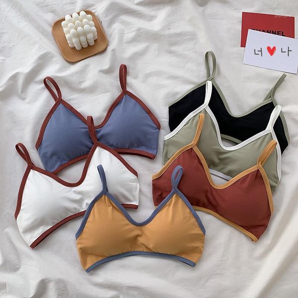 

new lingerie sling tube wrapped chest girl sports underwear beautiful back bra1, Black;white