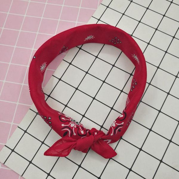 

100% хлопок корейской моды jiugongge paisley печатные шейный hip hop headwear / волосы банданы платки площади шарф для женщин sqcxjd, Black