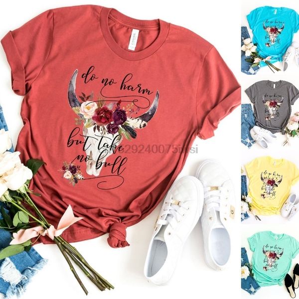 

new women short sleeve boho t shirts do no horm but toke no bull letter pottern printed loose shirt plus size sport hooded sweatshirt hoodie