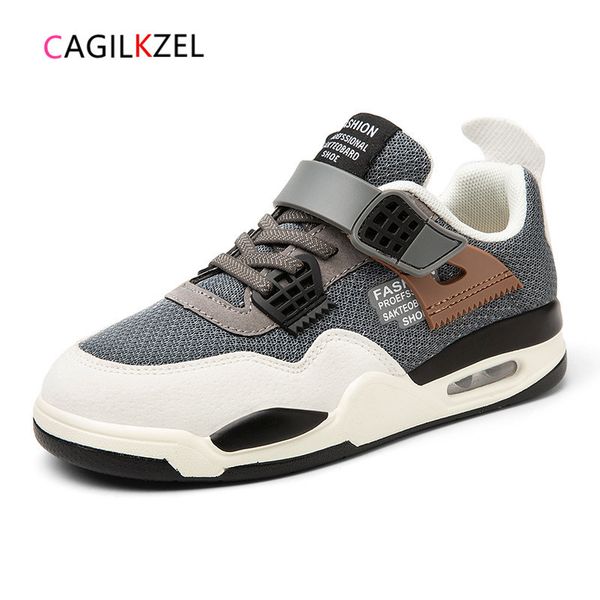 

cagilkzel 2020 new autumn children bretahble mesh sports for trainers running sneakers boys shoes, Black