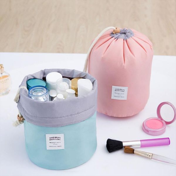 

cosmetic bags multifunction makeup bag pencil case barrel shaped women cosmetic bag waterproof travel bags ladies bolsas