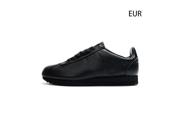 

original classic cortez leather shoes for men stability footwear super light sneakers sport 40 45 g12a1d5, Black