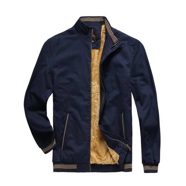 

5xl men bomber jacket stand collar mens casual male outwear fleece thick warm baseball jacket coats clothing,gcm019, Black;brown