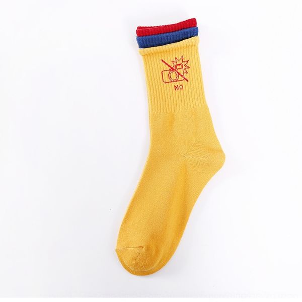 

6yyht 19 новых носков harajuku стиль три цвета хлопка sockswomen хлопка носки stockingsstockings гольфы женские модные творческие lyycj, Black