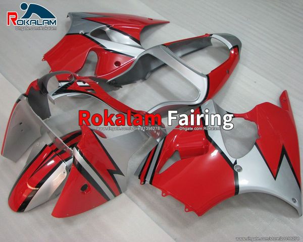 Per kawasaki ninja zx6r zx 6r 00 01 02 2000 careni 2001 2002 kit di carenatura aftermarket in plastica in plastica ABS (stampaggio iniezione)