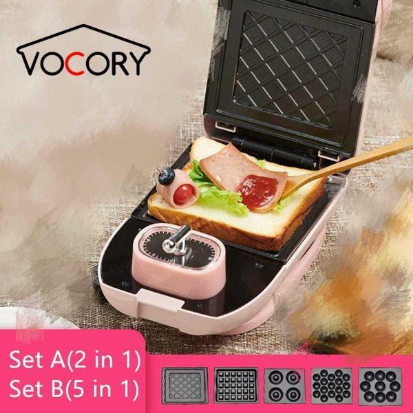 

220v multifunctional electric waffle machine electric sandwich doughnut cake waffle maker breakfast machine with timer1