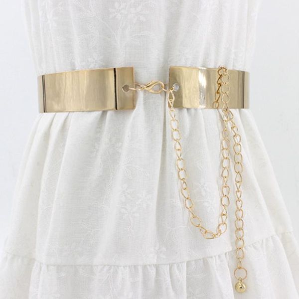 

lady waistband цепи панк сплава талии платье ремень широкий пояс женщины плетеный пояс и новый металл пришивания зеркало iron hot sale, Black;brown