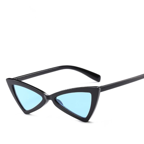 

sunglasses fashion trend glasses personality triangular eyeglass frame men women anti uv sun shading mirro oem, White;black