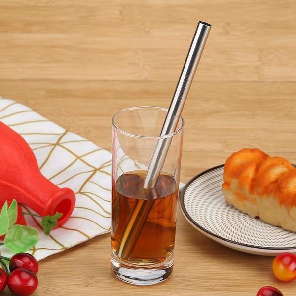 

8pcs straws reusable colorful drinking with brush health environmental protection and durability milk tea straw animal bbyjun