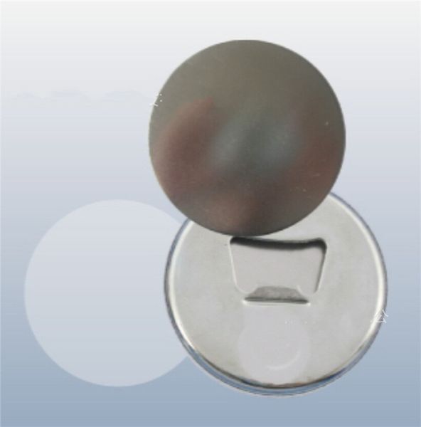

58mm sublimation blank bottle opener circular thermal transfer printing tinplate magnetic badge accessories factory direct 0 9dc j2