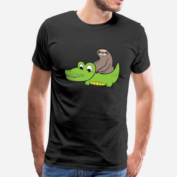 

sloth riding on alligator kids crocodile t shirt humor anime sportswear tracksuit hoodie sweatshirt