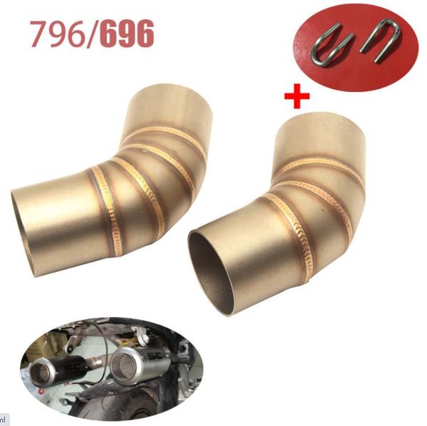 

the middle section of the modified motorcycle exhaust pipe is suitable for 696 696 795 796