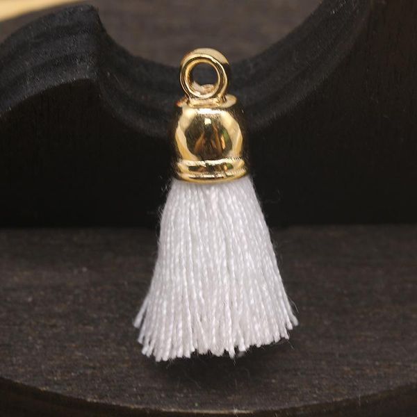 

10pcs 2cm metal cap mini tassels pendant jewelry curtain garments decorative accessories key bag pendant craft tassels diy h jllirs