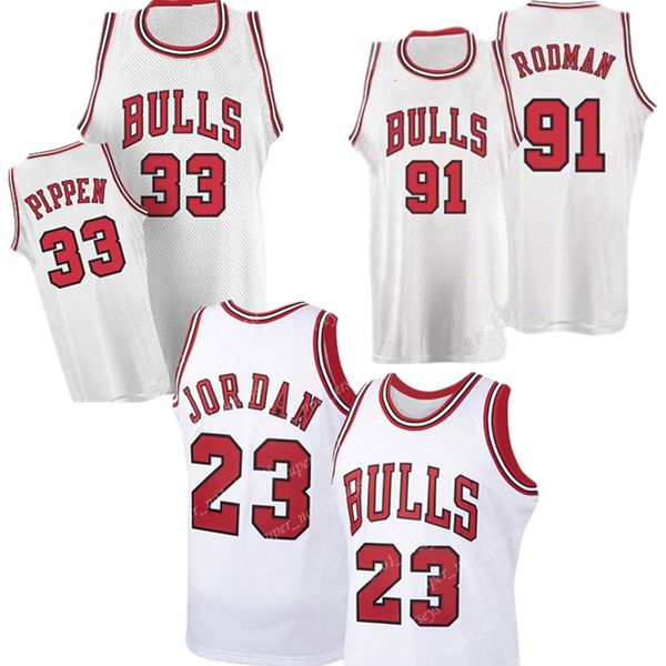

retro chicago bulls michael jersey scottie 33 pippen jersey dennis 91 rodman basketball jerseys mens retro mesh jersey 99, Black;red