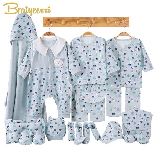 

cartoon newborn clothes baby gift set cotton new born baby girl boy clothes infant clothing baby outfit newborn set no box y200803, White