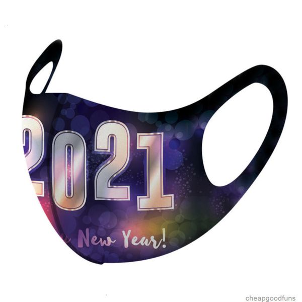 

ufyxddesigner 2021 new year printed face mask men women cold-proof breathable dustproof mouth masks 3d stereo ice silk facemask wholesale 3