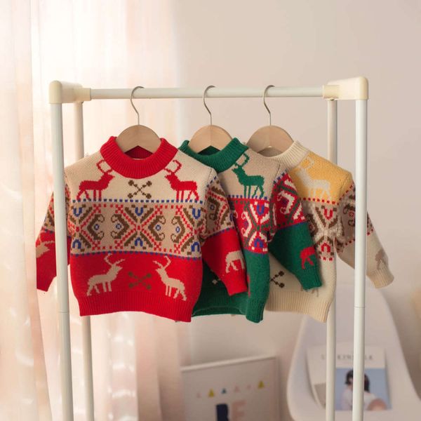 

2020 sweater winter mmtkids korean children's girls boys christmas plush thickened y428 94k5, Blue