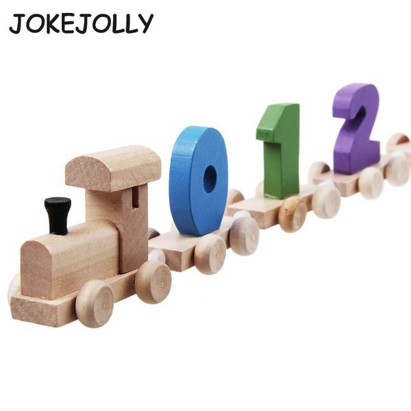 

большие красочные цифровой номер деревянный поезд цифры железнодорожное дети вуд мини образования игрушки дошкольное образование игрушка hot