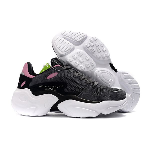 

us 7.5 eur 38 treeperi fashion chunky 4.0 reflective running shoes black obsidian pink men women sports sneakers
