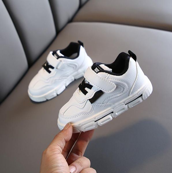 

children casual shoes for girls sneaker boys sport shoes spring new soft bottom baby toddler flat sneakers kids running shoes wmtdbg, Black