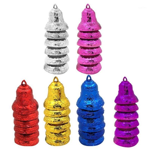 

6packs/36pcs christmas bell decor creative festival tree pendant random color1