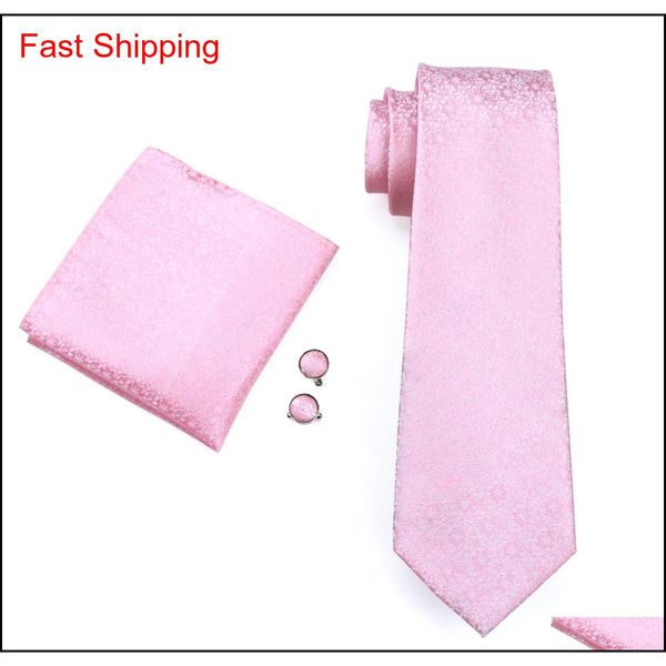 

wedding pink neck tie set hanky cufflinks jacquard woven business formal work necktie set mens fashion qylapj beauty888, Black;blue