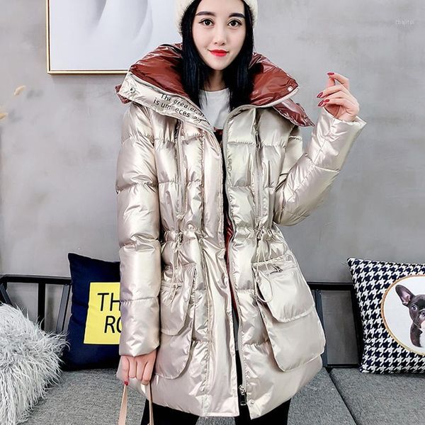 

ailegogo new winter hooded slim fit women down parka 90% white duck down coat zipper thick warm snow black jacket outwear1