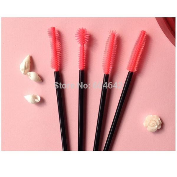 

new magenta disposable mascara wands brushes sile eyelash brush (1000pcs/lot) + new qylutv