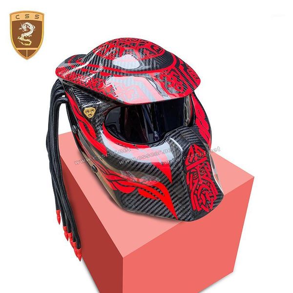 

motorcycle helmets cssyl exclusive supply carbon fiber helmet red with black universal style professional racing decoration 003161