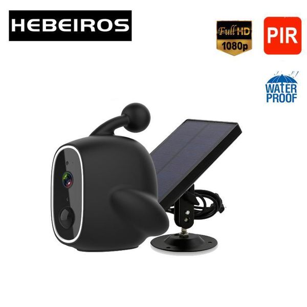 

cameras hebeiros 1080p mini solar power battery camera outdoor ip67 waterproof ip wifi 2mp pir surveillance security cctv1