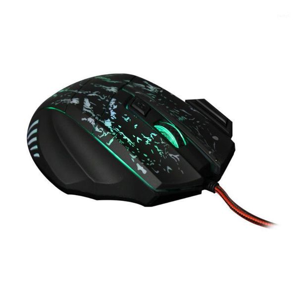 

7 buttons colorful led optical usb wired mouse ergonomic gamer mice black1