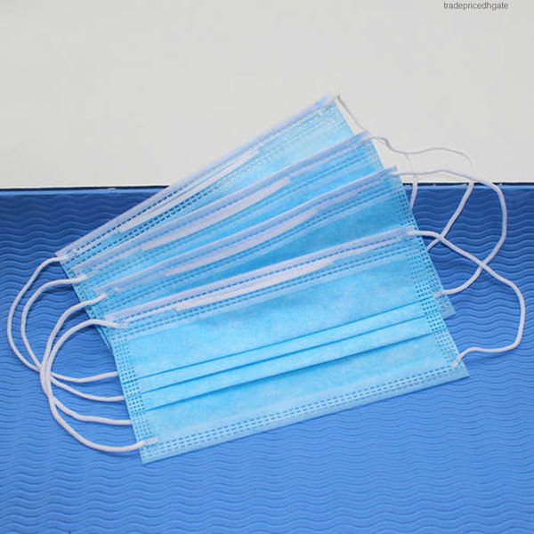 

protective layers mask facial disposable 3 dustproof face cover masks set anti-dust salon earloop
