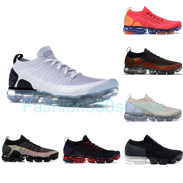 

2021 fly 2.0 running shoes men women black multi color white knit light cream sneakers 36-45