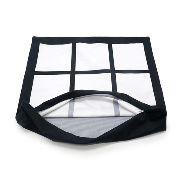 

40*40cm blank sofa gridview back cushion cover polyester peach skin throw pillow sofa home decorative sublimation pillowcase sale f102003, Blue