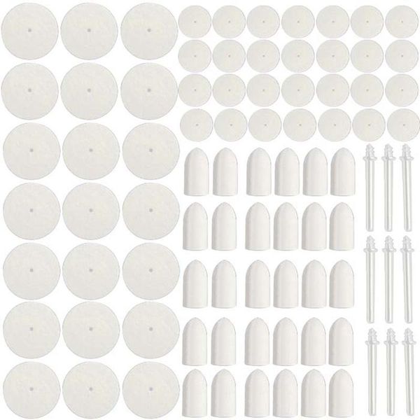

88 pcs universal felt polishing pad polishing cleaning wheel and snack shaft for engraving cleaning wheel metal wood p1