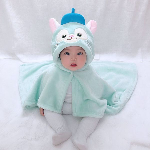 

cartoon totoro baby towel bath towel flannel hooded bathrobe baby stuff new born towels toalla kids bath towel lj201026