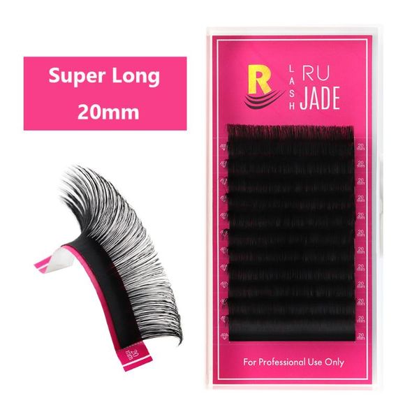 

individual silk eyelash 18,19,20mm long style length soft mink eyelash extension false natural classic lash extension