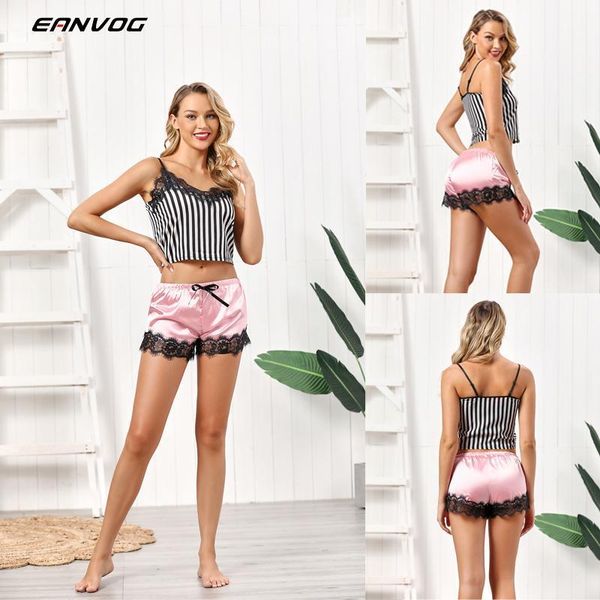 

women's sleepwear pajamas women summer nighty camisole bow shorts lingerie femme velvet satin set1, Black;red