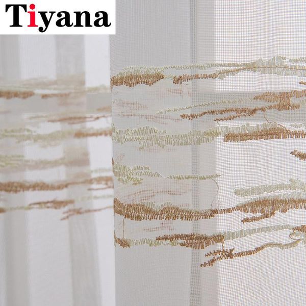 

white hallow tulle curtains for living room embroidered lace tulle curtain for bedroom soft kitchen custom jk114z