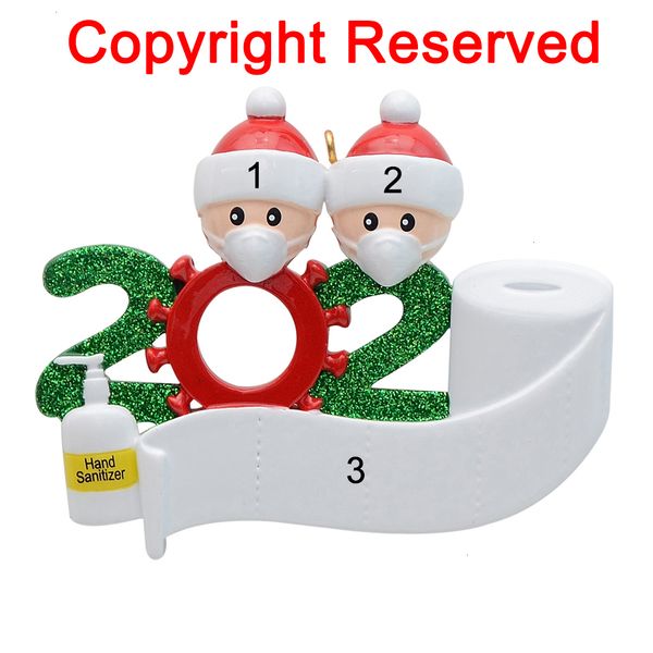 

quarantine factory0weqbirthdays product gift decoration 2020 christmas party personalized hanging ornament, pandemic -so