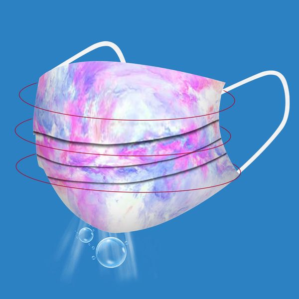 

disposable tie dye 50pc face kids maskfashion mondmasker designer mascarilla desechable espaa mascherine mascarillas masks