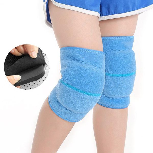 

elbow & knee pads 1 pair children kids sponge sports support dancing skating football anti-fall anti-collision brace protector1, Black;gray
