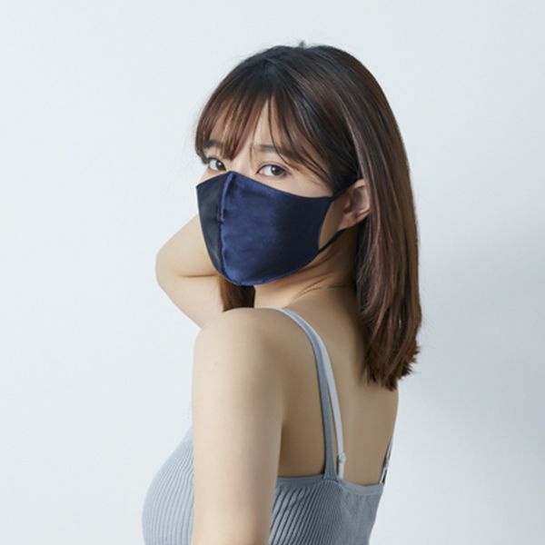 

breathable double washable mask soft towel 100% faced silk women and men face cover w/ one 5 layer filter