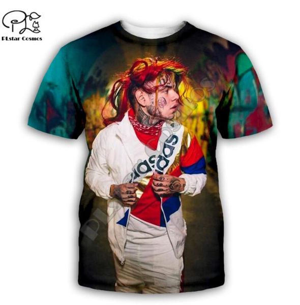 

rapper 69 6ix9ine tekashi69 summer 3d print shirts graphic plus size aesthetic men clothing