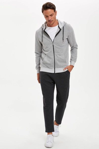

men's pants defacto slim fit waist lace up sweatpants-r9264az20au, Black