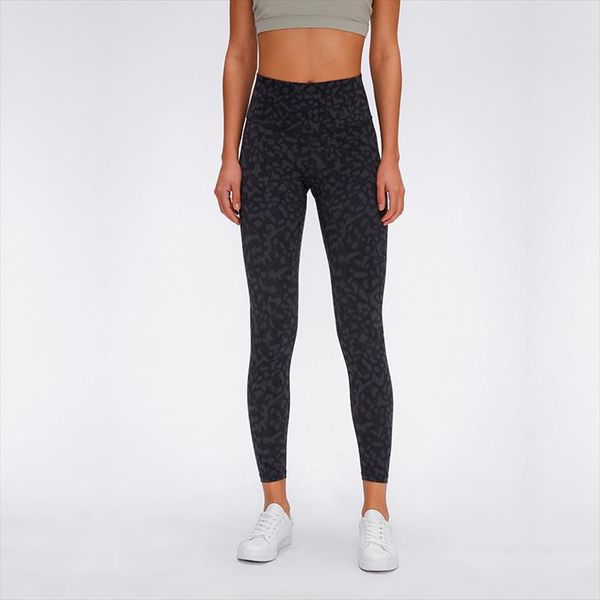 

2021 new nylon nude soft yoga pants womens high waist fitness trousers ankle legnth push up leggings, Black